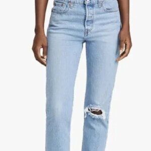 Levi's Wedgie Straight Jeans with Knee Hole